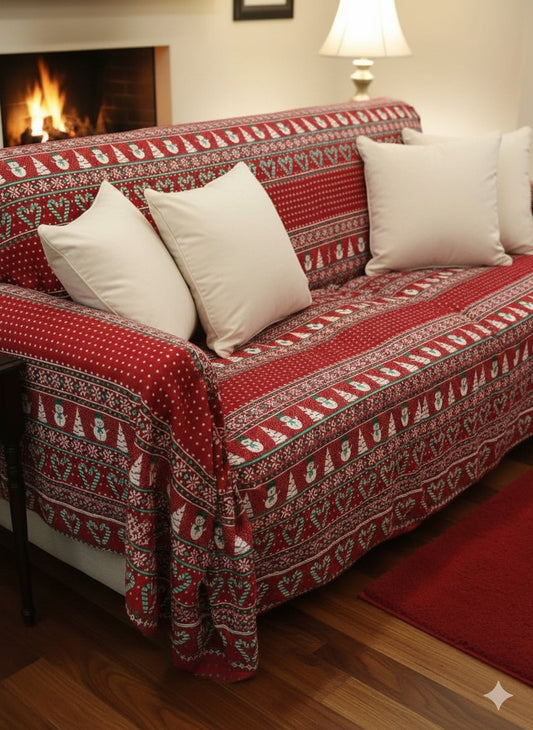 MerryCover 🎅 -Cuida tu sofá y llena tu hogar de magia navideña. 🌟