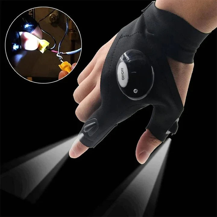 Guantes led impermeables